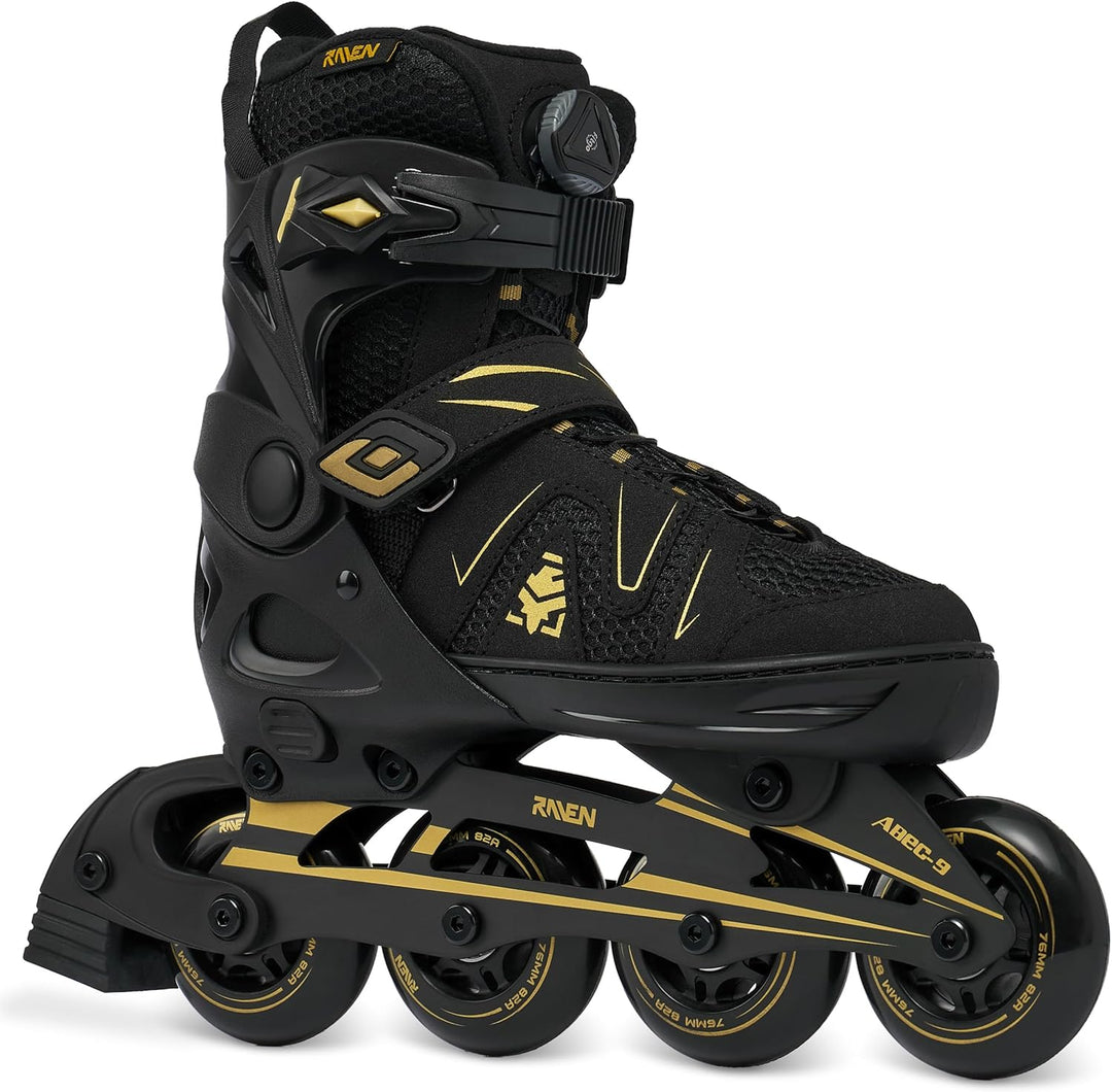 RAVEN Pulse 2in1 Schlittschuhe Inline Skates Inliner für Kinder und Erwachsene verstellbar 43-46 (28