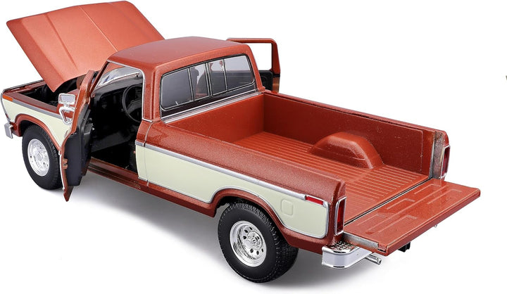 Maisto Ford F150 Pick-Up (1979): Modellauto im Massstab 1:18, Türen, Motorhaube und Heckklappe beweg
