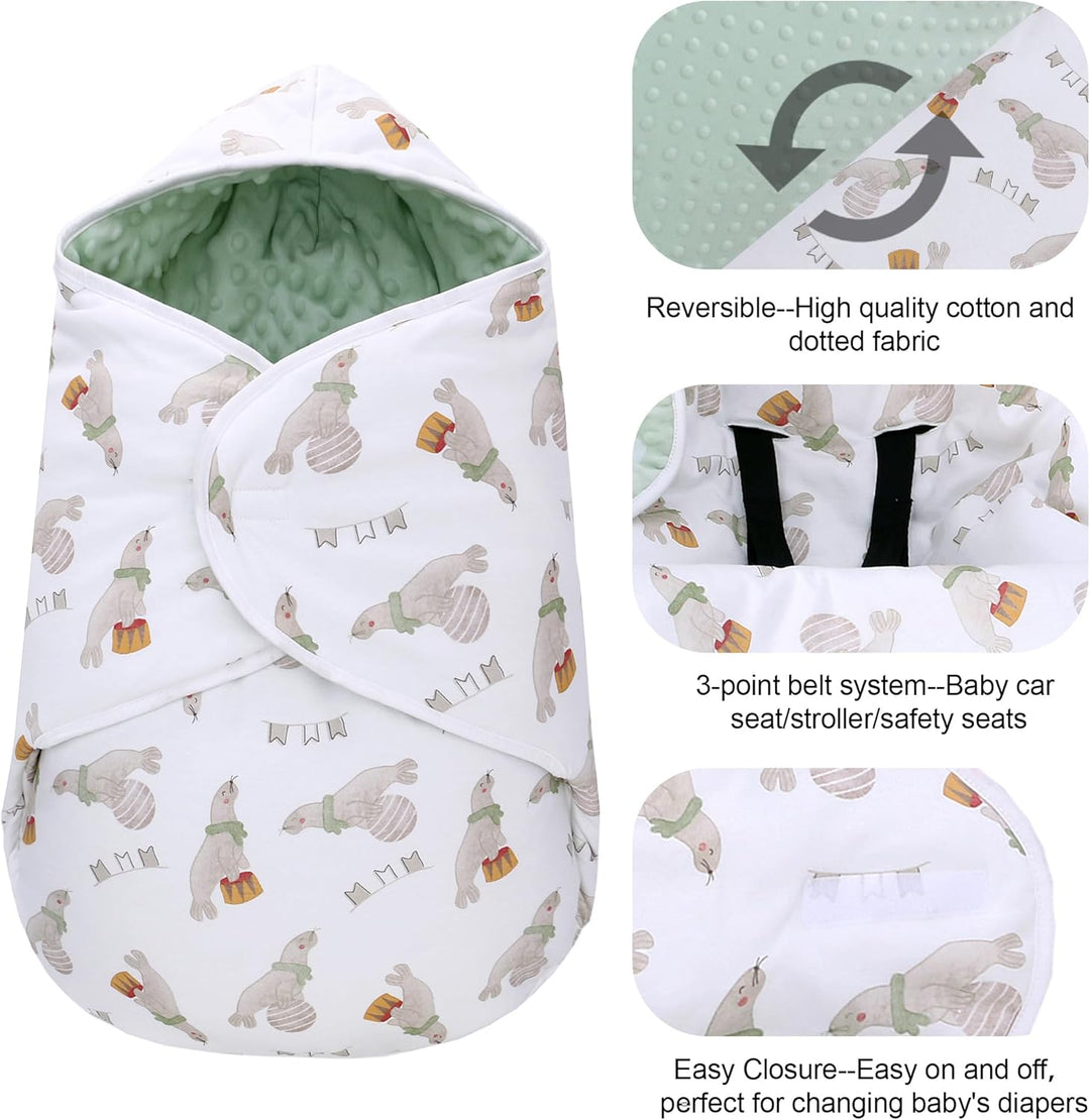 Einschlagdecke Babyschale für Winter Buggy Universal Fusssack Babydecke Baumwolle Baby Pucksack für