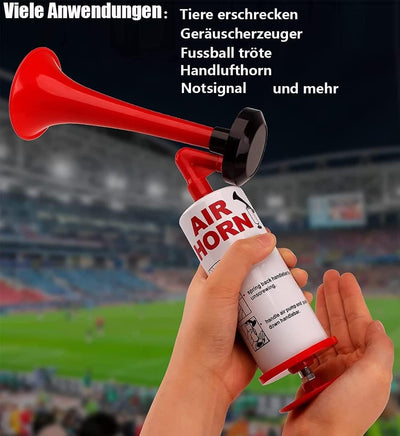 Luftdruck-Fanfare Air Horn Extrem Laut, Hupen Gas Tröte FARBIN Pump Signalhorn, Gashupe Lufthorn Han