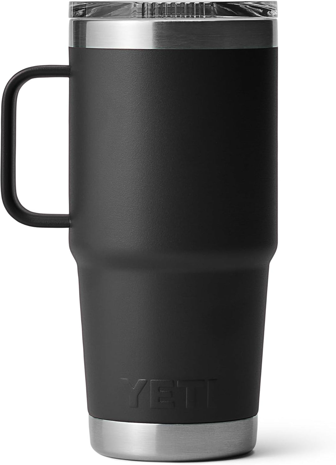 YETI Rambler Reisebecher Mit Stronghold Deckel, Black, 20 oz (591 ml), Black