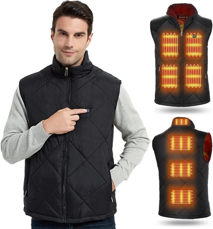 FERNIDA Beheizte Weste für Herren Damen,Winter Warm Draussen USB Aufladung Elektrische Heizweste mit