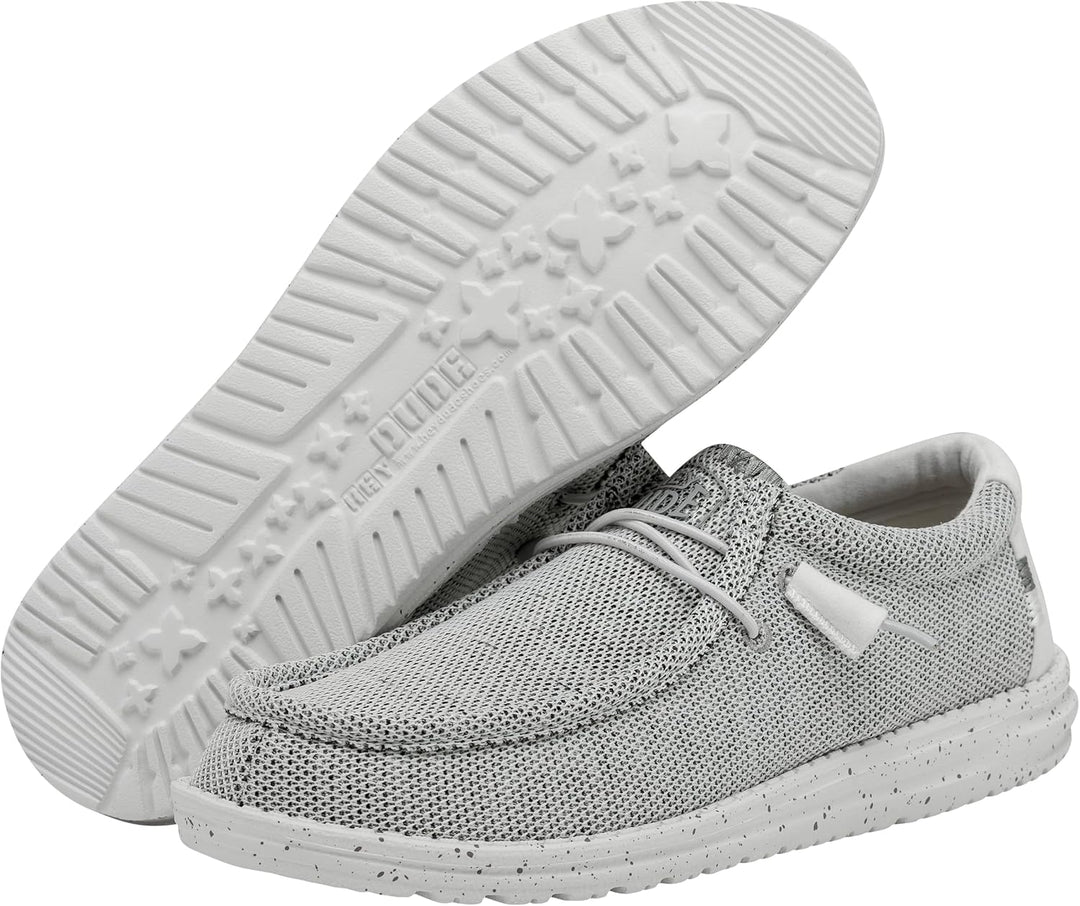 HEYDUDE Herren Wally Sox Moc Toe Shoes 37 EU Stone White, 37 EU Stone White