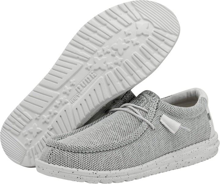 HEYDUDE Herren Wally Sox Moc Toe Shoes 37 EU Stone White, 37 EU Stone White
