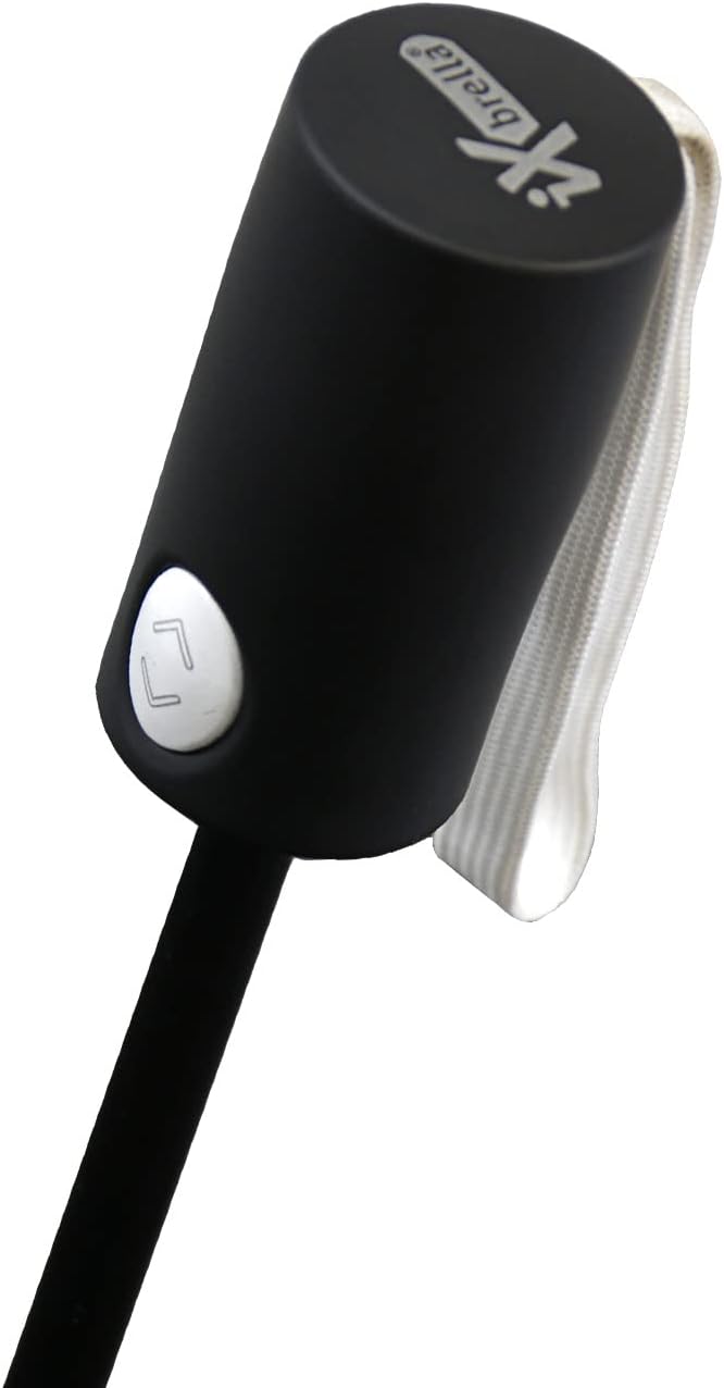 iX-brella Reverse umgekehrt öffnender Fiberglas-Taschenschirm mit farbigen Speichen - weiss, Weiss