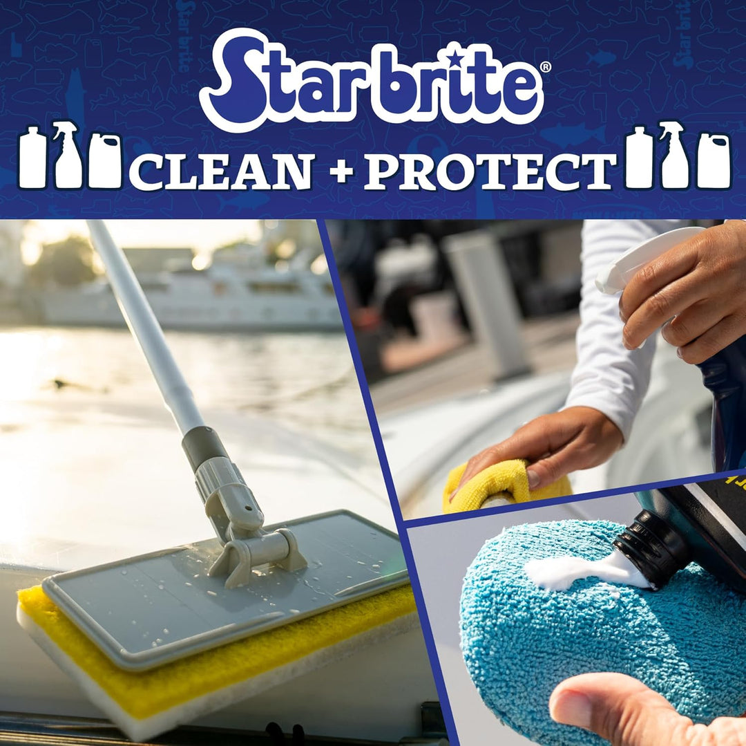 STAR BRITE Ultra Chamois Mop & Aufbewahrungstasche – Premium-Moppkopf lässt Sich an Allen Extend-A-B