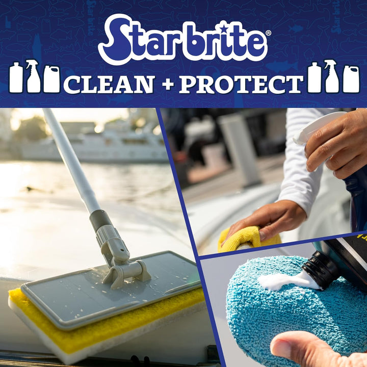 STAR BRITE Ultra Chamois Mop & Aufbewahrungstasche – Premium-Moppkopf lässt Sich an Allen Extend-A-B