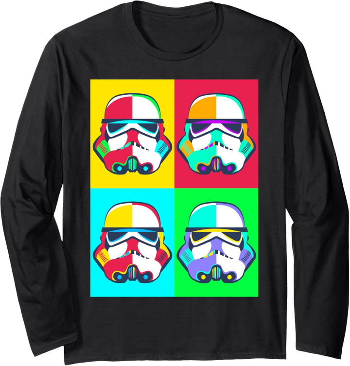 Star Wars Trooper Neon Pop Panels Langarmshirt