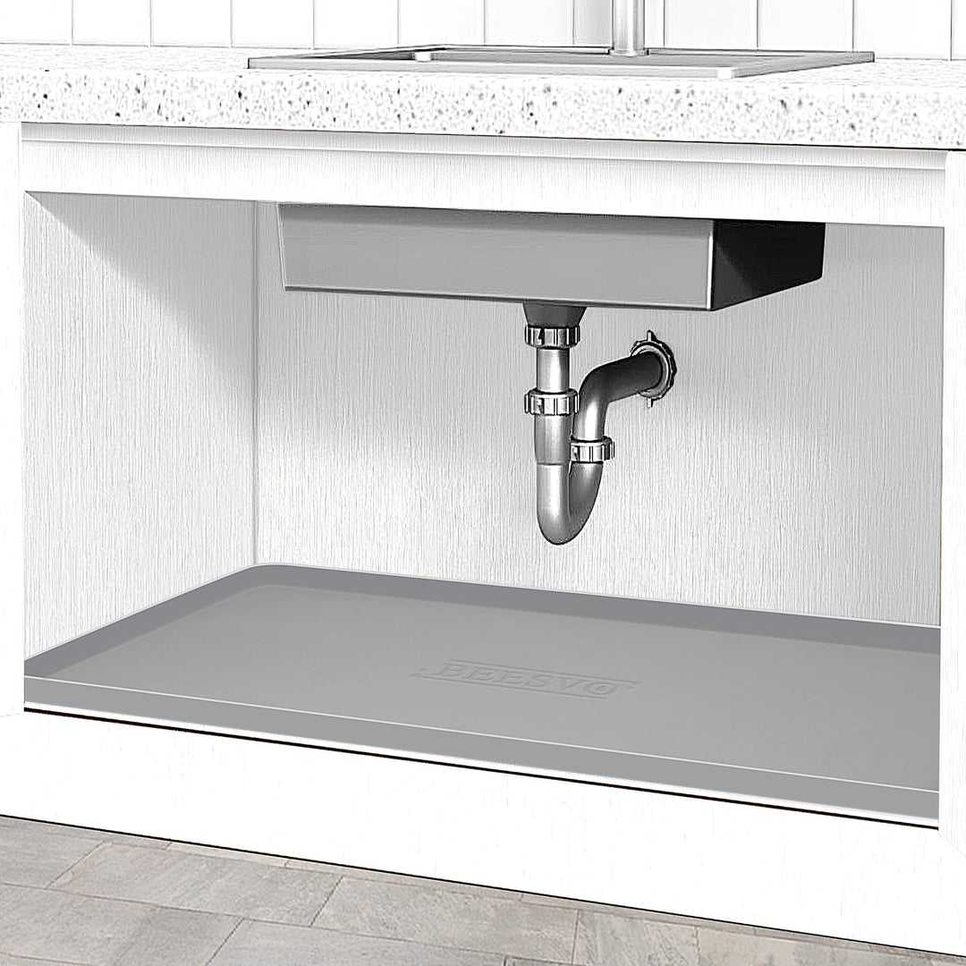Unterspüle Matte für Küche, wasserdicht, 94 x 48,3 cm, Silikon-Unterspüle, Küchen- und Badezimmersch
