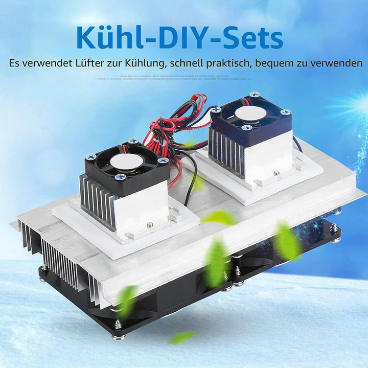 12V 12A Thermoelektrisches Peltier-Kältekühlsystem Halbleiter-Kältekühler-DIY-Kit Mini-Klimaanlagen-