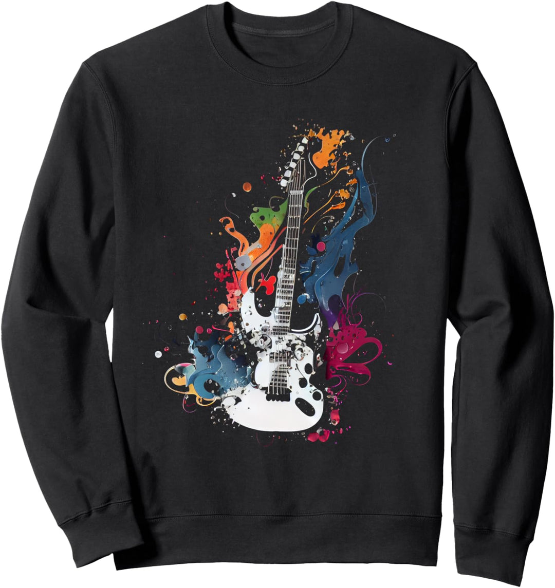 E-Gitarre Musiker Gitarre Sweatshirt