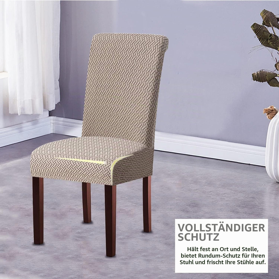 KELUINA Moderne Stuhlhussen 1er/2er/4er/6er Set, Stretch Stulhhussen Schwingstuhl Elastisch Abnehmba