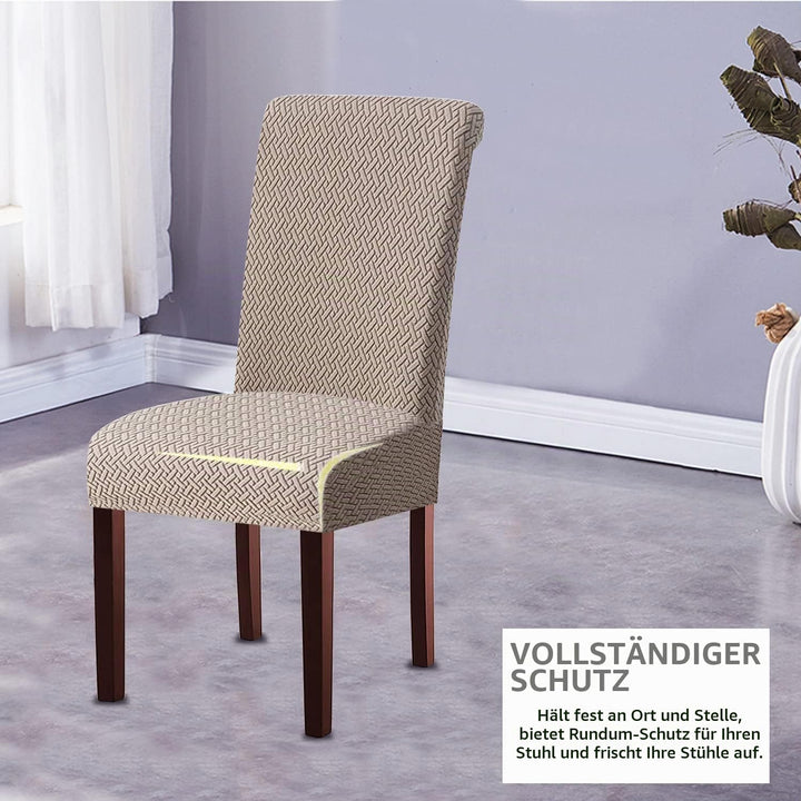KELUINA Moderne Stuhlhussen 1er/2er/4er/6er Set, Stretch Stulhhussen Schwingstuhl Elastisch Abnehmba