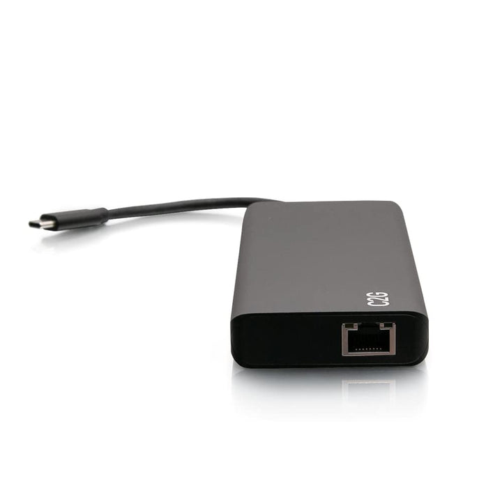 C2G USB-C® 9-in-1 Dual Display Docking Station mit HDMI®, Ethernet, USB, 3,5-mm-Audio und Power Deli