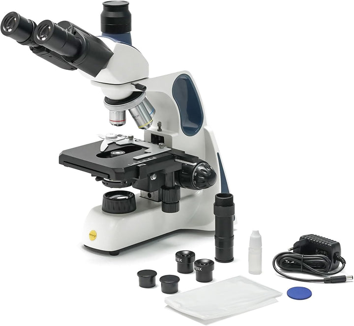Swift SW400 Compound-Trinokular-Labor-Mikroskop, Unendliches optisches System, 40X-2500X Vergrösseru