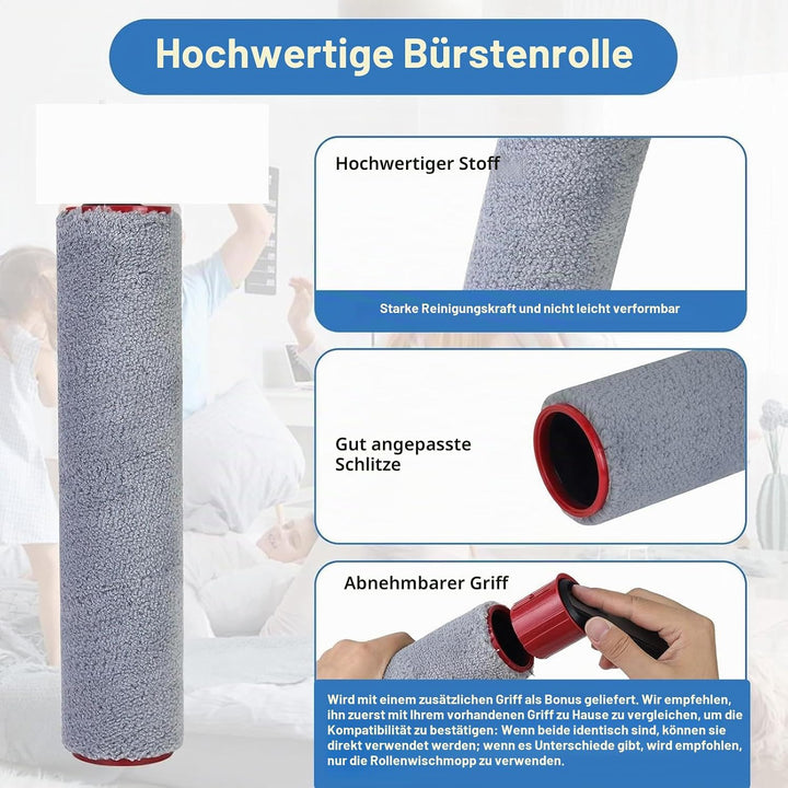 Zubehör für Dreame H12 Pro FlexReach/H15 Pro Nass- und Trockensauger Ersatzteile, 2 Bürstenrolle + 1