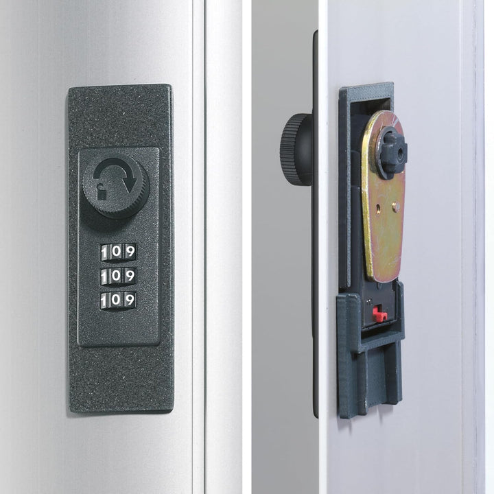 Durable Schlüsselkasten Key Box Code 54, (Zahlenschloss) für 54 Schlüssel, silber, 197723 54 Schlüss