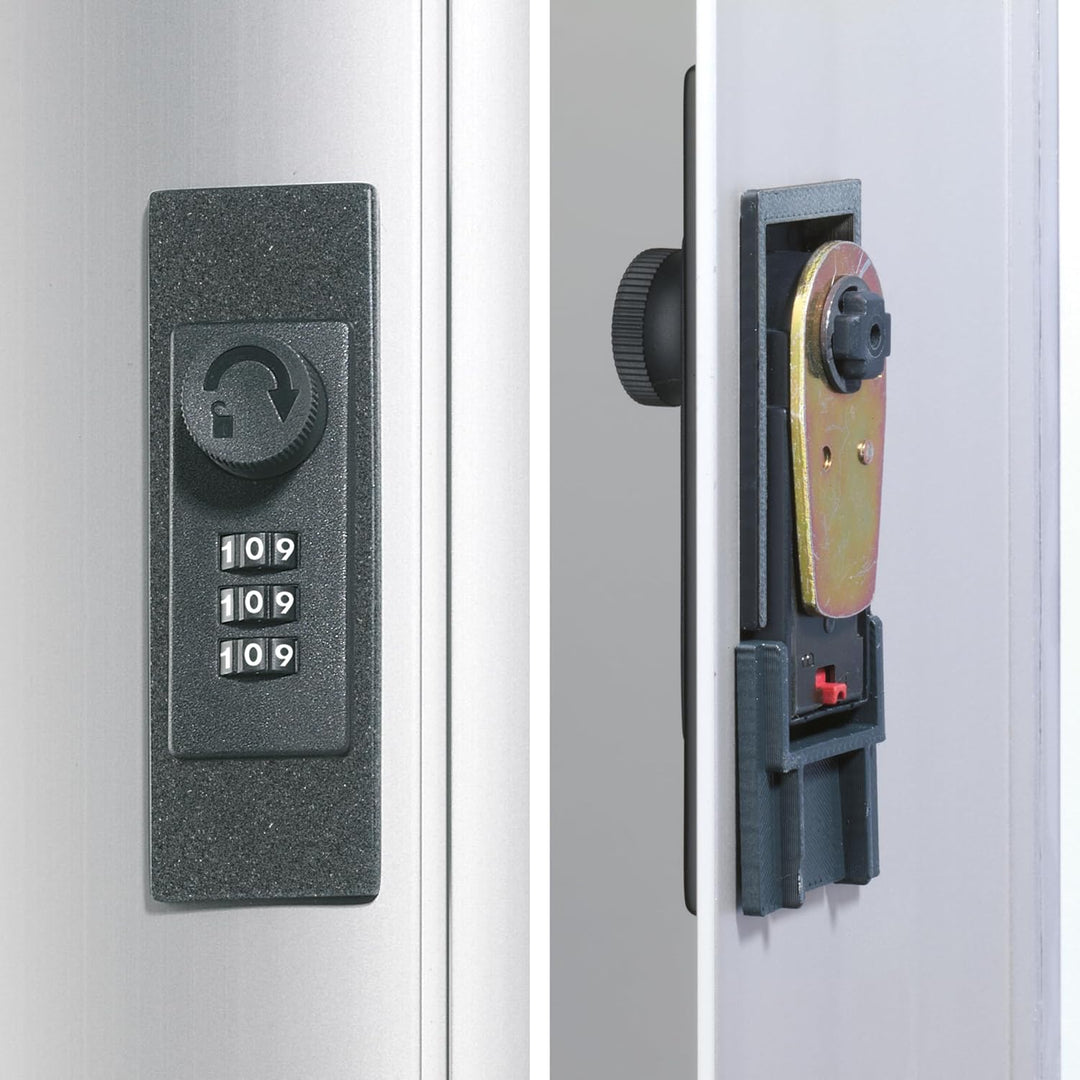 Durable Schlüsselkasten Key Box Code 48, (Zahlenschloss) für 48 Schlüssel, silber, 197623 48 Schlüss