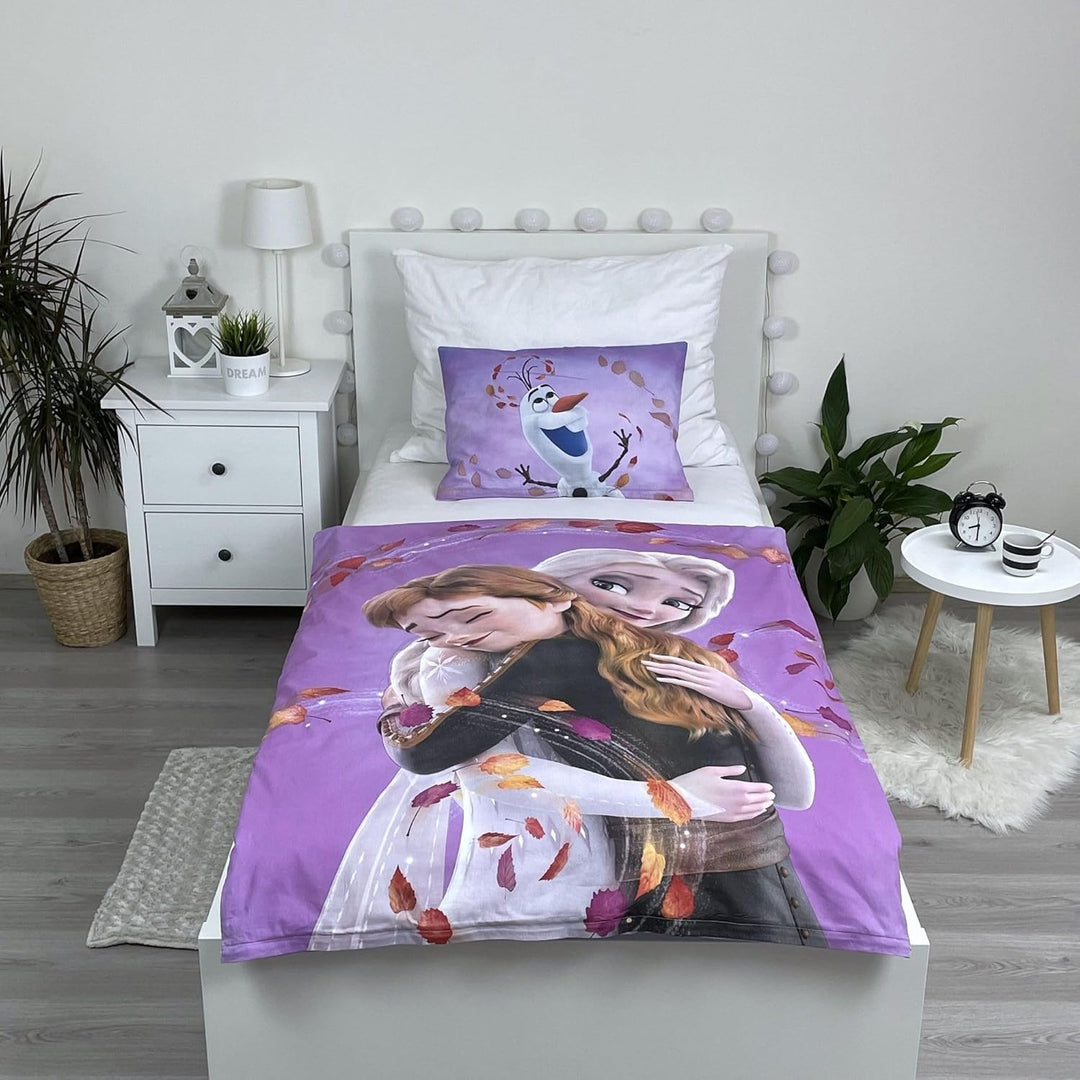 Jerry fabrics Disney Frozen 2 Anna ELSA Olaf Baby Bettwäsche 100 x 135 cm