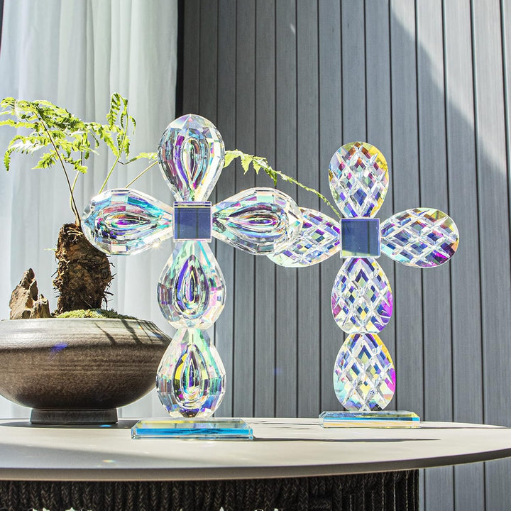 QFkris Traditionelle Kreuz-Figur, Kristall, stehend, 20,3 cm hoch, Glas, (bunt) Bunt 2, Bunt 2