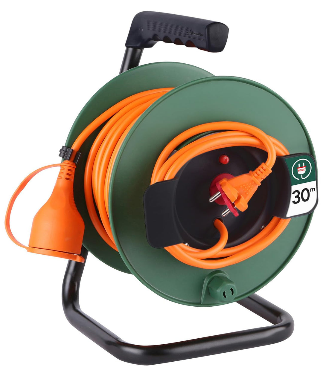 Electraline Kabeltrommel für Gärten , Grün, grün, 20866138FG, 30 M 30 M Single, 30 M Single