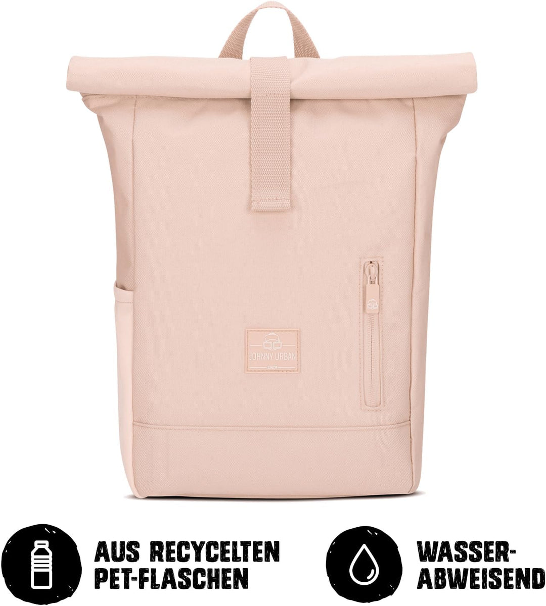 Johnny Urban Rucksack Kinder Mädchen Rosa - Junior Aaron - Kinderrucksack mit Brustgurt - Aus recyce