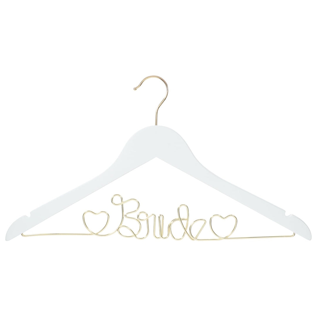 FOMIYES Hochzeitskleiderbügel Für Die Braut Brautbügel Brautaccessoire Brauthochzeitsandenken - Weis