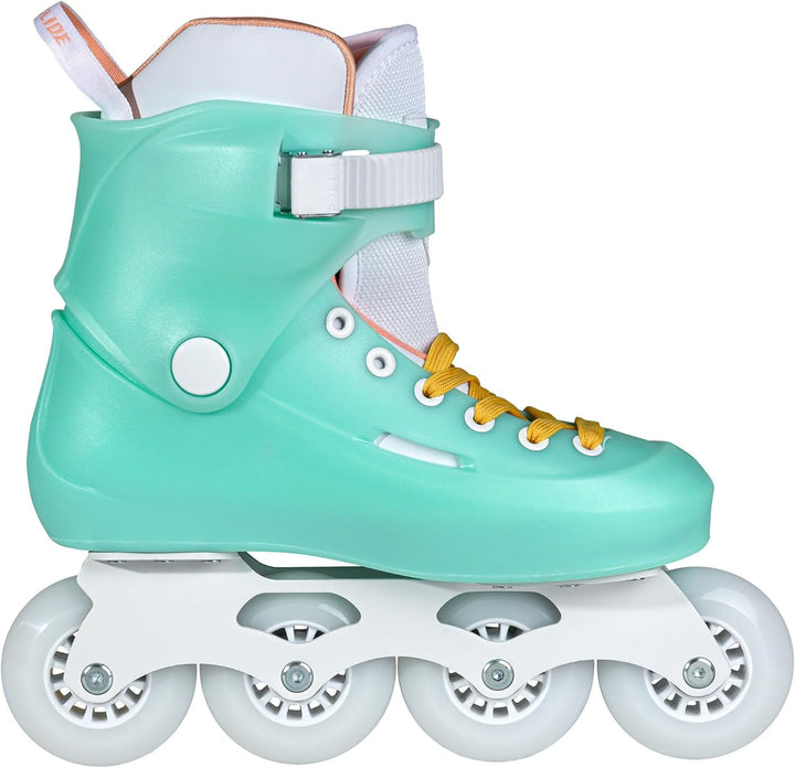 Powerslide Inline Skates Zoom Baby Blue 80, Unisex für Herren und Damen in Blau, 80mm/85A Rollen, AB