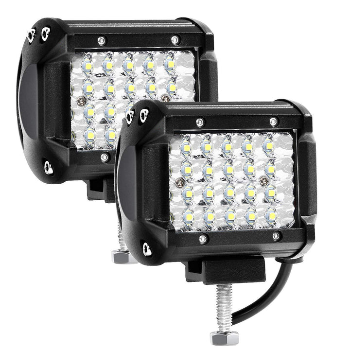 LED Arbeitsscheinwerfer, Kraumi 2 X 72W LED Zusatzscheinwerfer 10,500lm Led Scheinwerfer 4 Zoll 12V