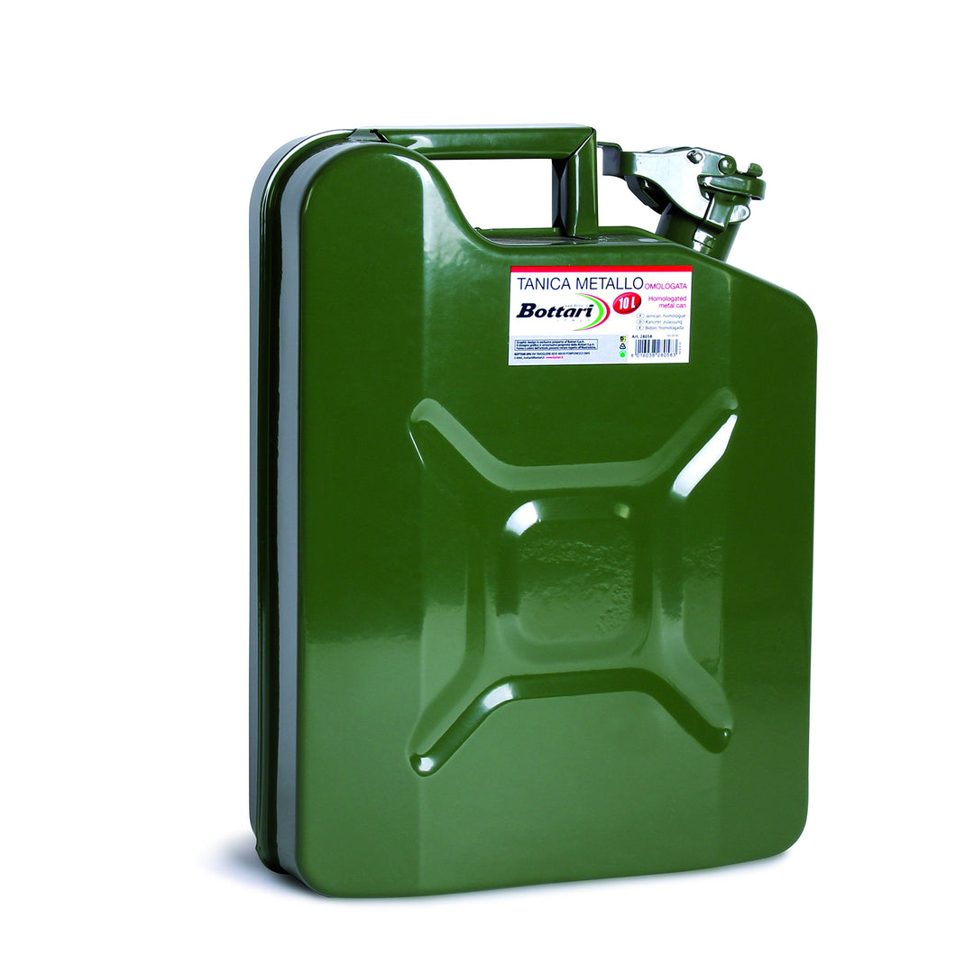 Bottari 28058 28058: Zugelassener Benzinkanister aus Metall. 10 Liter.