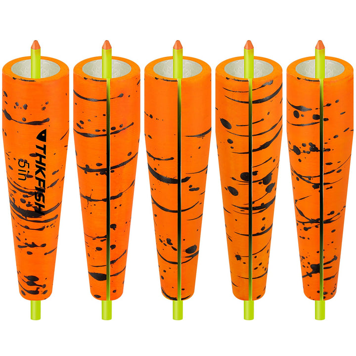 THKFISH Posen Angeln,Angel-Bobbers mit Schlitzen,Gewichtete Angelposen,Bobber zum Angeln mit Knickli