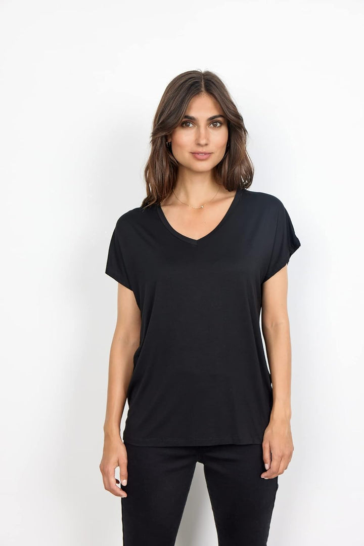 SOYACONCEPT Damen T-Shirt XS Schwarz, XS Schwarz