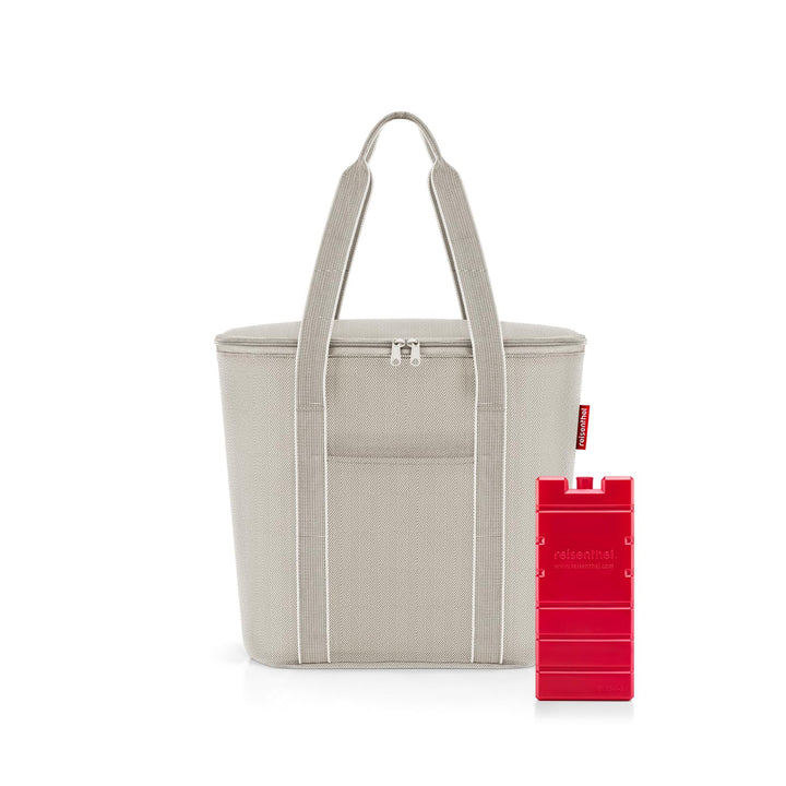 reisenthel Set thermoshopper + Kühlakku – Kühltasche für den Einkauf oder das Picknick mit 2 Trageri