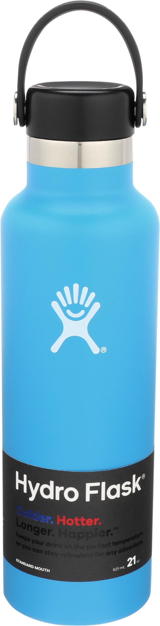 HYDRO FLASK - Trinkflasche 621ml (21oz) - Isolierte Wasserflasche aus Edelstahl - Sportflasche mit a