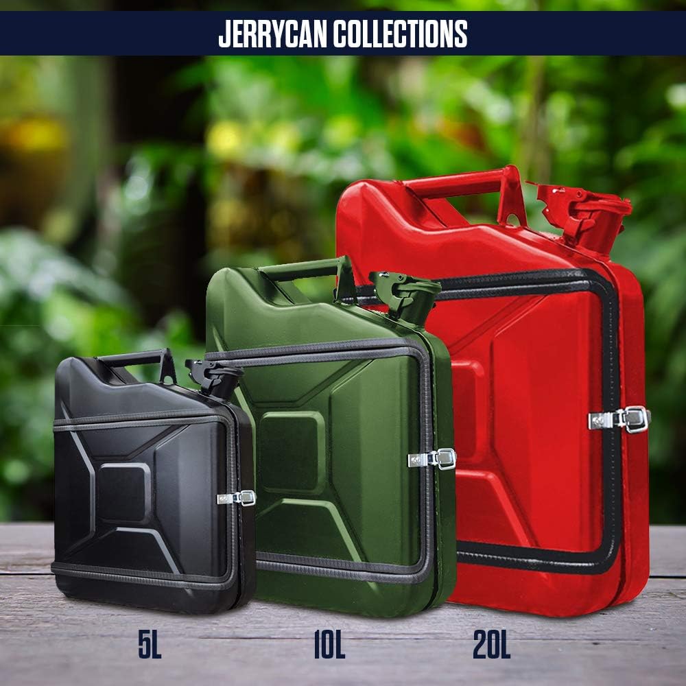 mikamax – Jerrycan Giftset 10L – Jerrycan Geschenkset – Whiskybar – Jack Daniels Canister – 10L – Gr