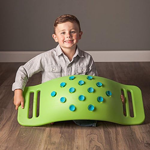 Fat Brain Teeter Popper, Wobble Balance Board, Balance Board with Popping Sounds, Kids Preschool Toy