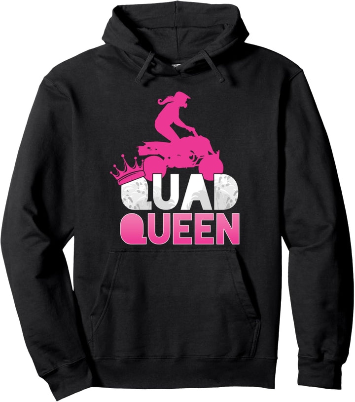 Quad Queen Königin ATV Fahrerin Quadfahrer Extremsport Pullover Hoodie