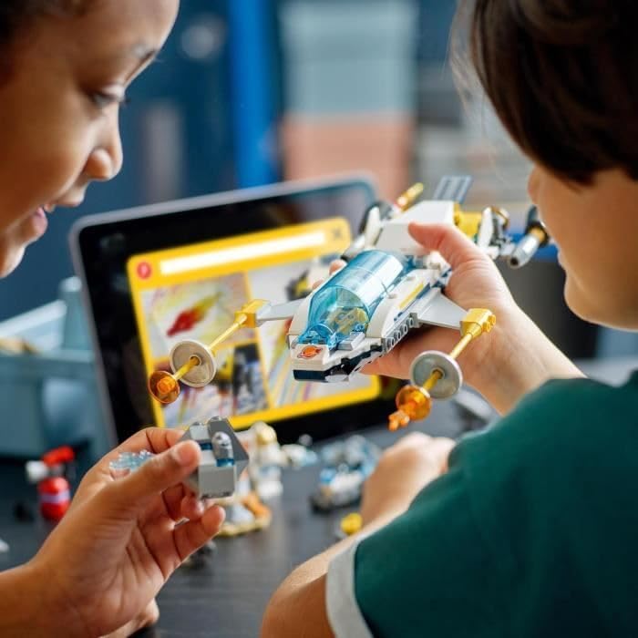 LEGO 60354 City Erkundungsmissionen im Weltraum, interaktives digitales Abenteuerspielset mit Raumsc