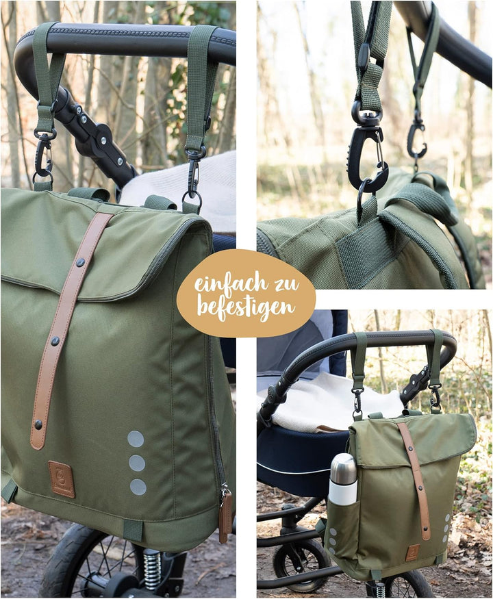 Ehrenkind® Wickeltasche Rucksack | Grosser Wickelrucksack mit Multifunktions-Babytaschen und mobiler