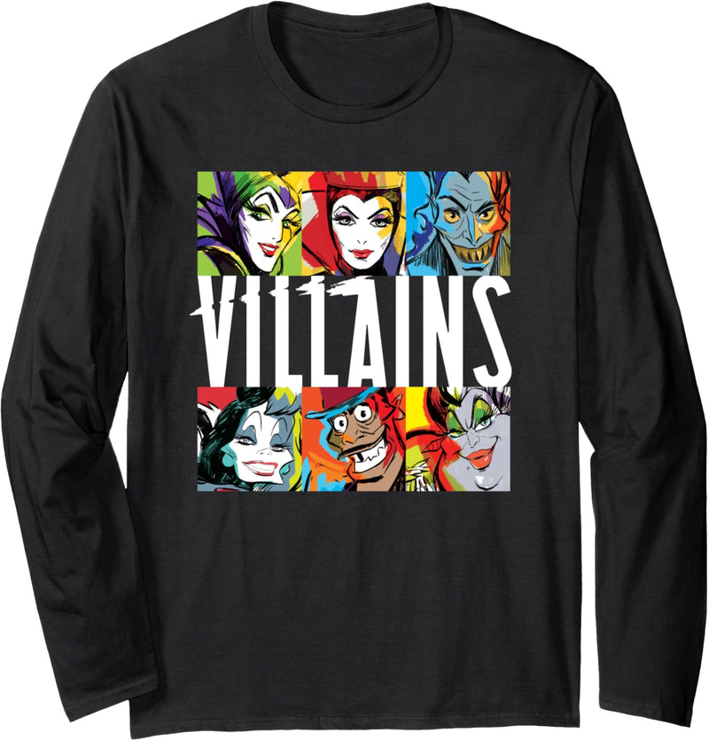 Disney Villains Ultimate Mashup Langarmshirt