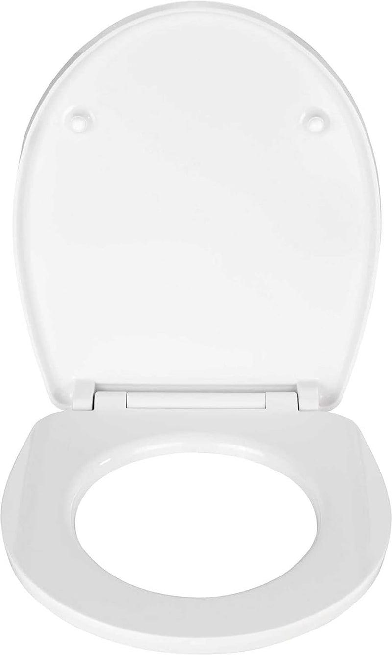 WENKO WC-Sitz Hochglanz Acryl Frog News, High Gloss Oberfläche, hygienischer Toilettendeckel mit Abs