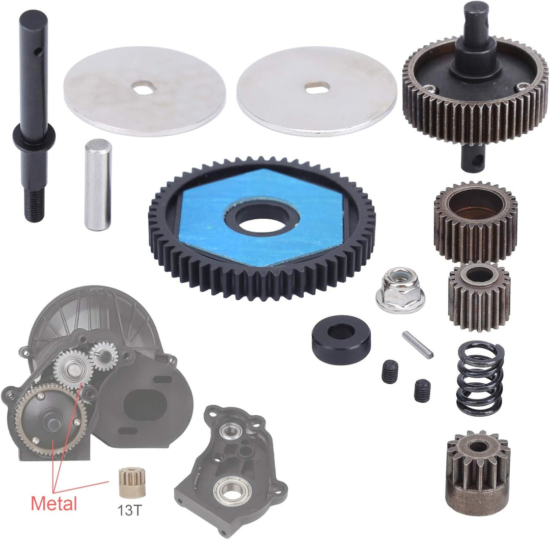 RC Getriebe, Stahl 56T RC Fahrzeug Getriebe Motorgetriebe RC Car Getriebe Mutter Zubehör 56T Hauptza
