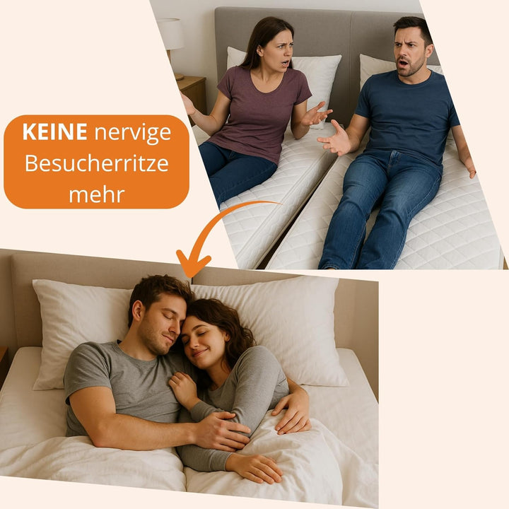 sleepling 191112 Doppelbettbrücke Liebesbrücke Ritzenfüller | Made in EU | für alle gängigen Matratz