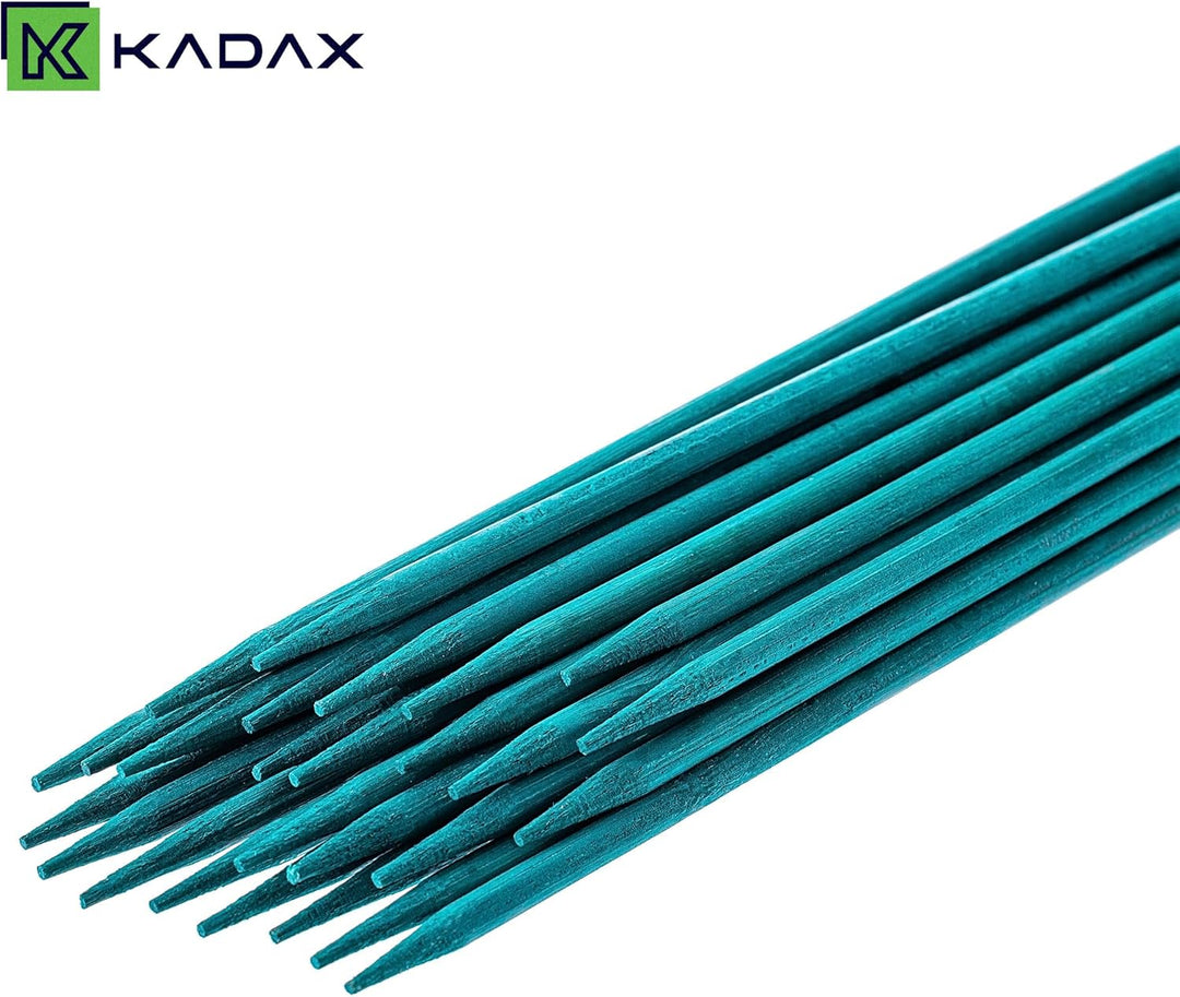 KADAX Bambusstäbe 60cm x 5mm, 50er Set, Pflanzstäbe aus Bambus, Holzstäbe als Pflanzenstütze für Set