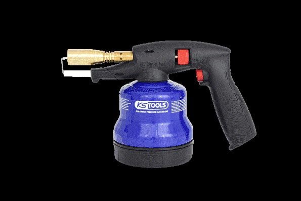 KS Tools 903.5905 Universal-Kartuschenlötgerät mit Piezo-Zündung, blau