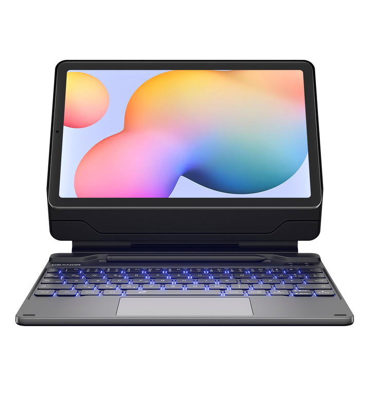 Dexnor Tastatur Hülle für Samsung Galaxy Tab S6 Lite 10,4 Zoll 2024/2022/2020, Keyboard Cover mit Mu