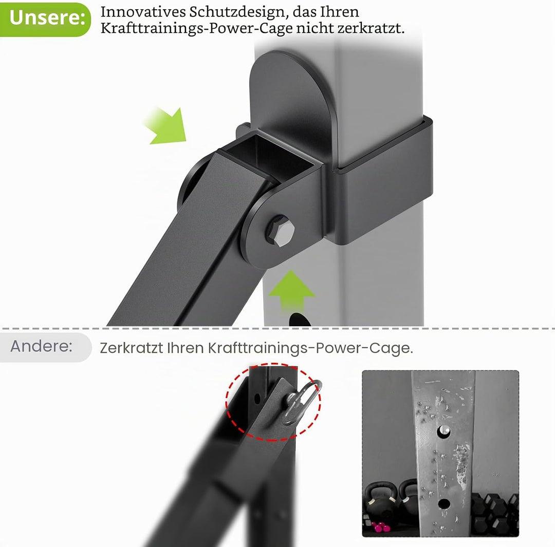 Kipika Gürtel Kniebeugen Befestigung für Power Racks und Käfige, passend für 3x3 Power Cage Squat Ra