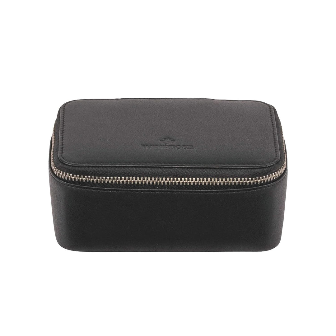 Windrose Nappa - Schmucketui 14 cm black Schwarz, Schwarz