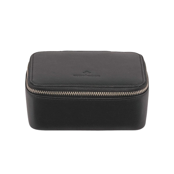 Windrose Nappa - Schmucketui 14 cm black Schwarz, Schwarz