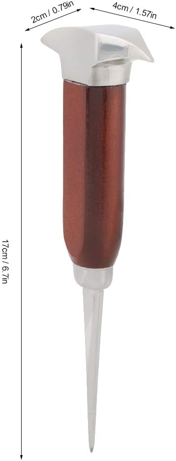 HEEPDD Ice Pick, Stainless Steel Ice Crusher with Wooden Handle and Safety Cover, Ice Chisel Tool fo